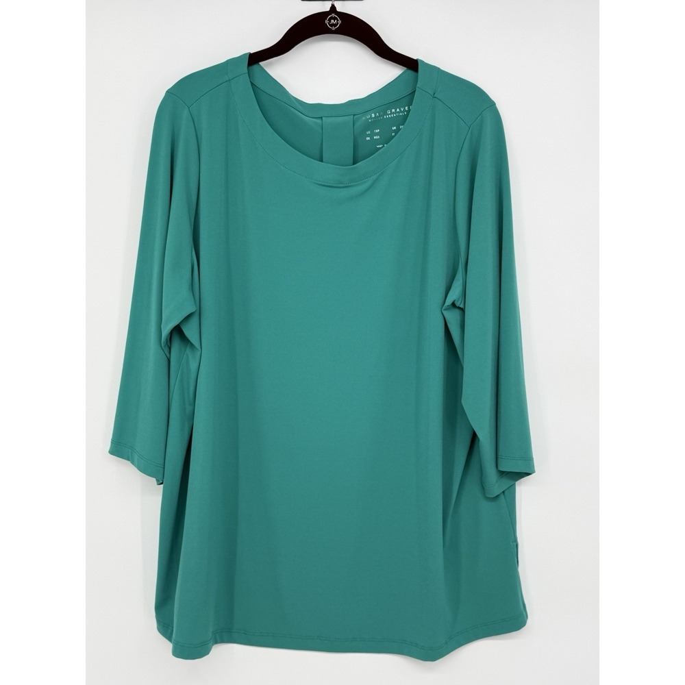 Susan Graver Top with 3/4 Sleeve 1XP